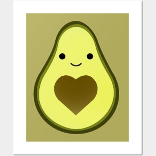 Cute Kawaii Avocado Love Posters and Art